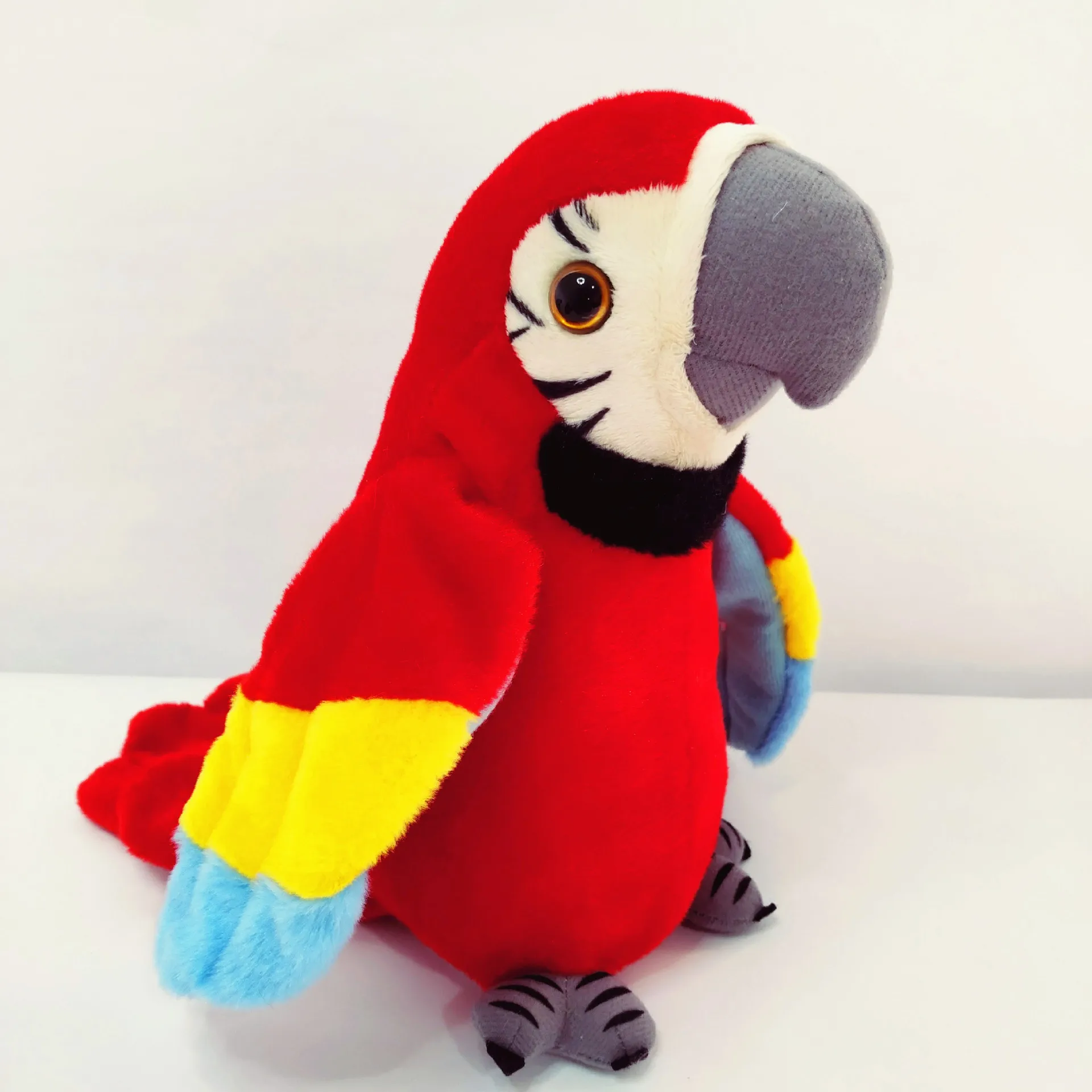 Perrofa parlante, juguetes electrónicos de peluche, registro parlante, repeticiones, lindo Animal relleno suave, muñeco de pájaro, regalo para niños y bebés