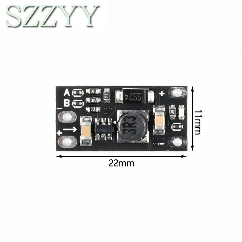 Mini módulo de placa convertidora de refuerzo de DC-DC, regulador de voltaje de 3,7 V a 12V, módulo de placa PCB, refuerzo de batería de litio