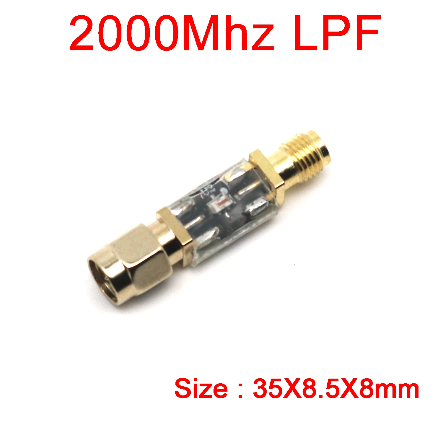 RF-Tiefpassfilter LPF 30Mhz/100Mhz/200Mhz/500Mhz/800Mhz/1000Mhz/1200Mhz/1400Mhz/2000Mhz/2400Mhz Signal Radiofrequenz LC