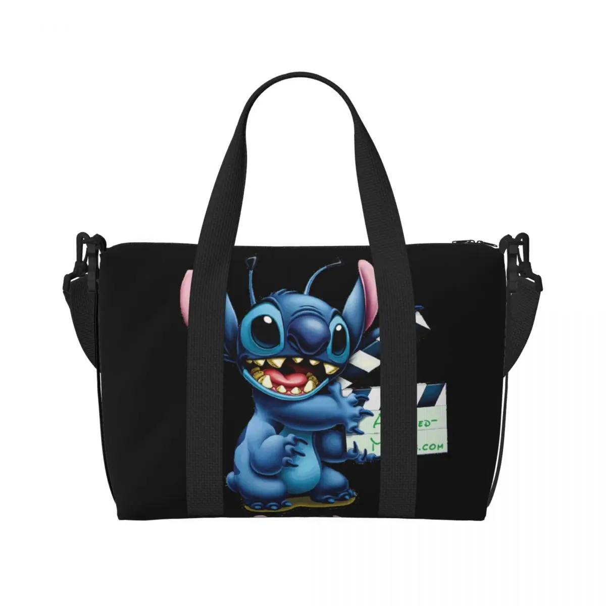 Custom  Lion Stitch Tote Bag for Women Large Capacity Kawaii Anime Gym Beach Travel Bags