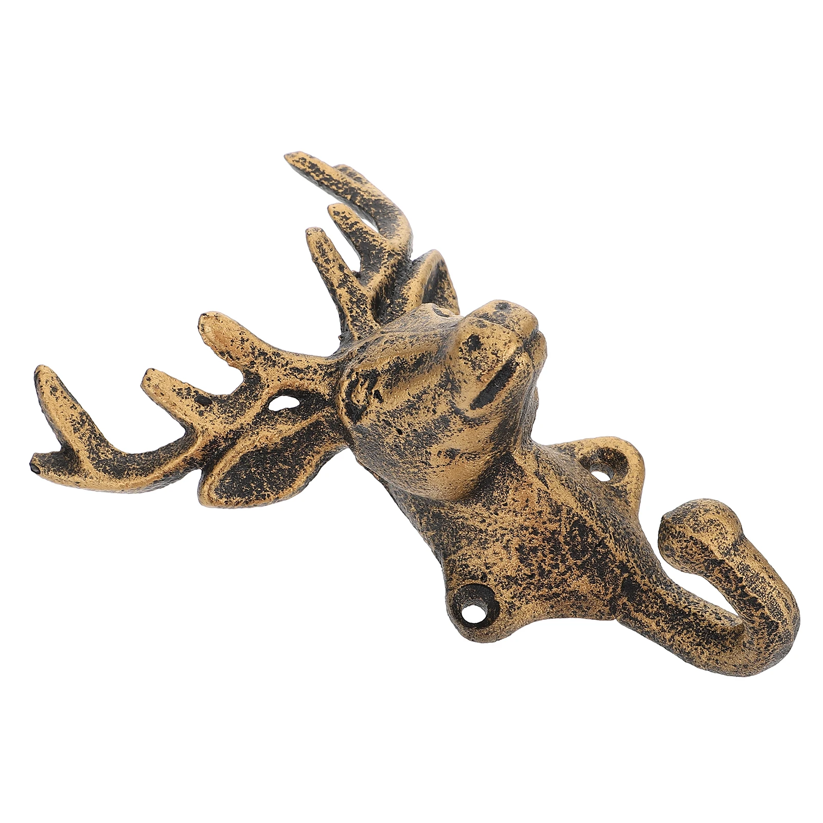 

Retro Deer Design Wall Hooks Heavy Duty Iron Hangers Decor Kitchen Bathroom Entrance Furniture Hardware