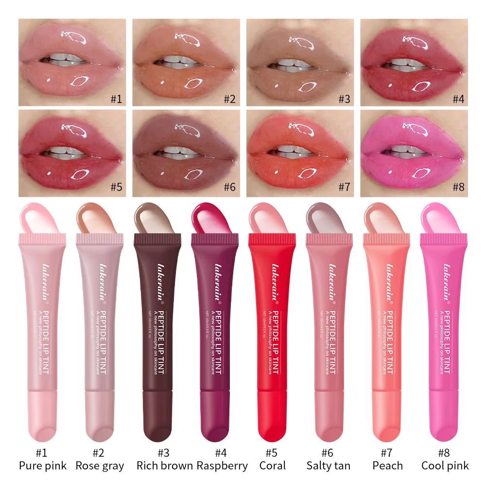 Plump Moisturizing Glossy Mirror Lip Gloss Nutritious Lip Oil Cosmetic Portable Lip Makeup Reduce Fine Lines On Lips For Women