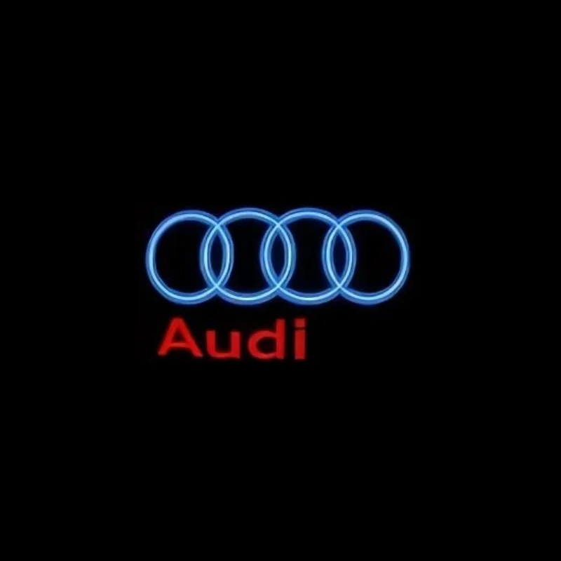 audi blue red
