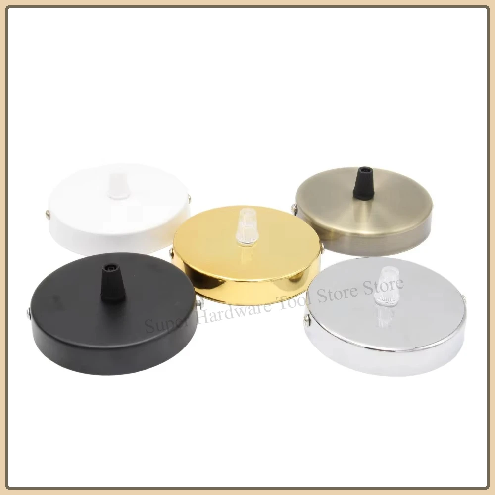 Metal Ceiling Rose Retro Single Lamp Round Ceiling Canopy Modern Ceiling  Lamp Pendant Light Fixtures
