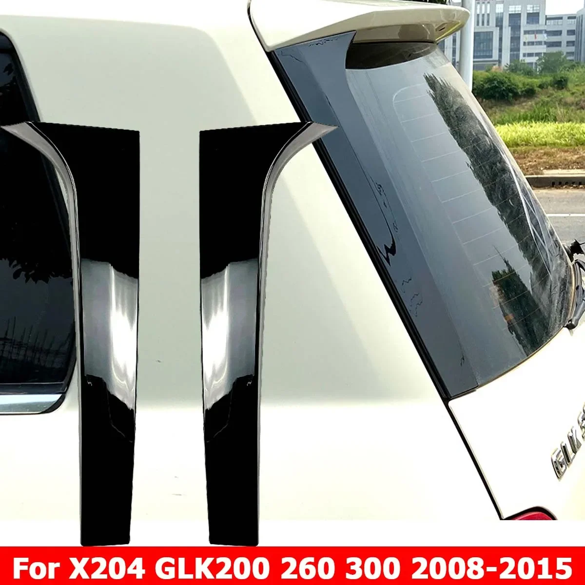 X204 Rear Window Canard Spoiler Wings Air Splitter For Mercedes Benz GLK-Class GLK200 GLK260 GLK300 2009-2015 Car Accessories