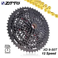 ZTTO MTB 12S 9-50T XD Cassette 9T XD Cassette negro 532g 556% rango 12S 9-50T L Cassette acero 12 velocidades piñón de rueda libre XD K7