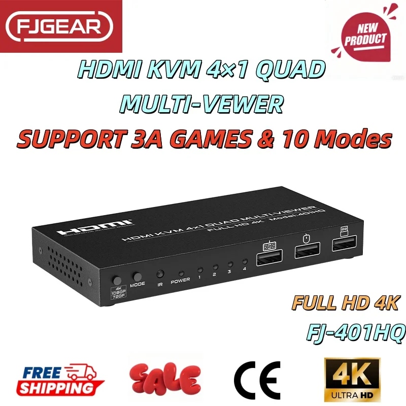fjgear-4k-hdmi-4x1-quad-multi-viewer-kvm-switch-4-in-1-out-seamless-switcher-5-display-modes-supports-3a-games-for-pc-laptop