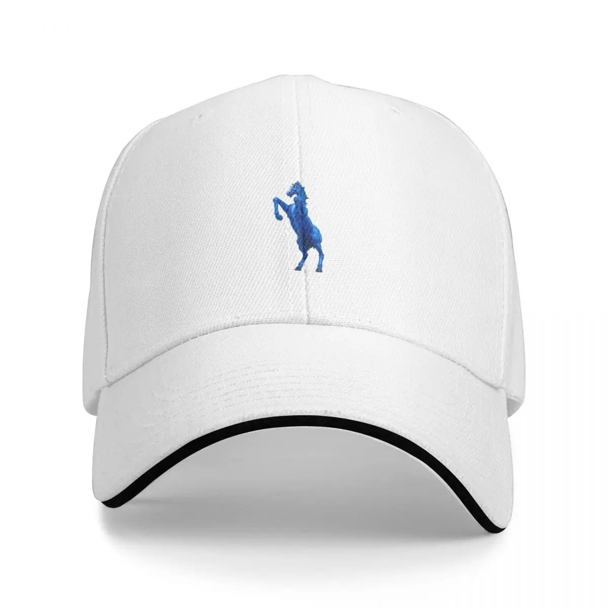 Colorado blue horse white background Baseball Cap Luxury Man Hat Gentleman Hat Visor Anime Hat Women Men\'s