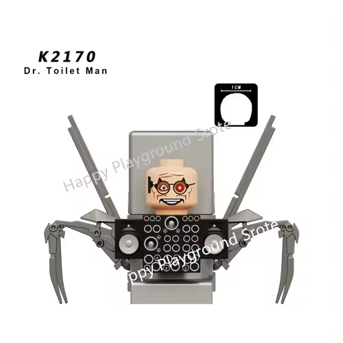 New KDL SWAT Skibidi Toilet Man Figures Anime Block Toys TvMan Titan Cameraman Speakerman Bricks Model Toy Birthday Gift - Image 12