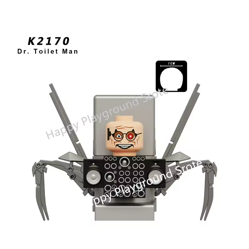 New KDL SWAT Skibidi Toilet Man Figures Anime Block Toys TvMan Titan Cameraman Speakerman Bricks Model Toy Birthday Gift - Image 12