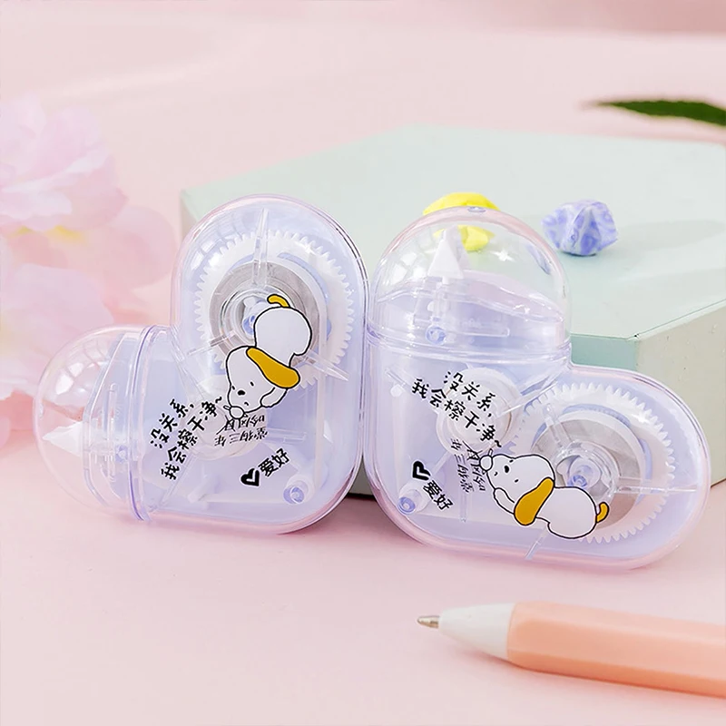 1pc Cute Heart shaped Correction Tape Stationery Office School Supply Gift nice things corrector
