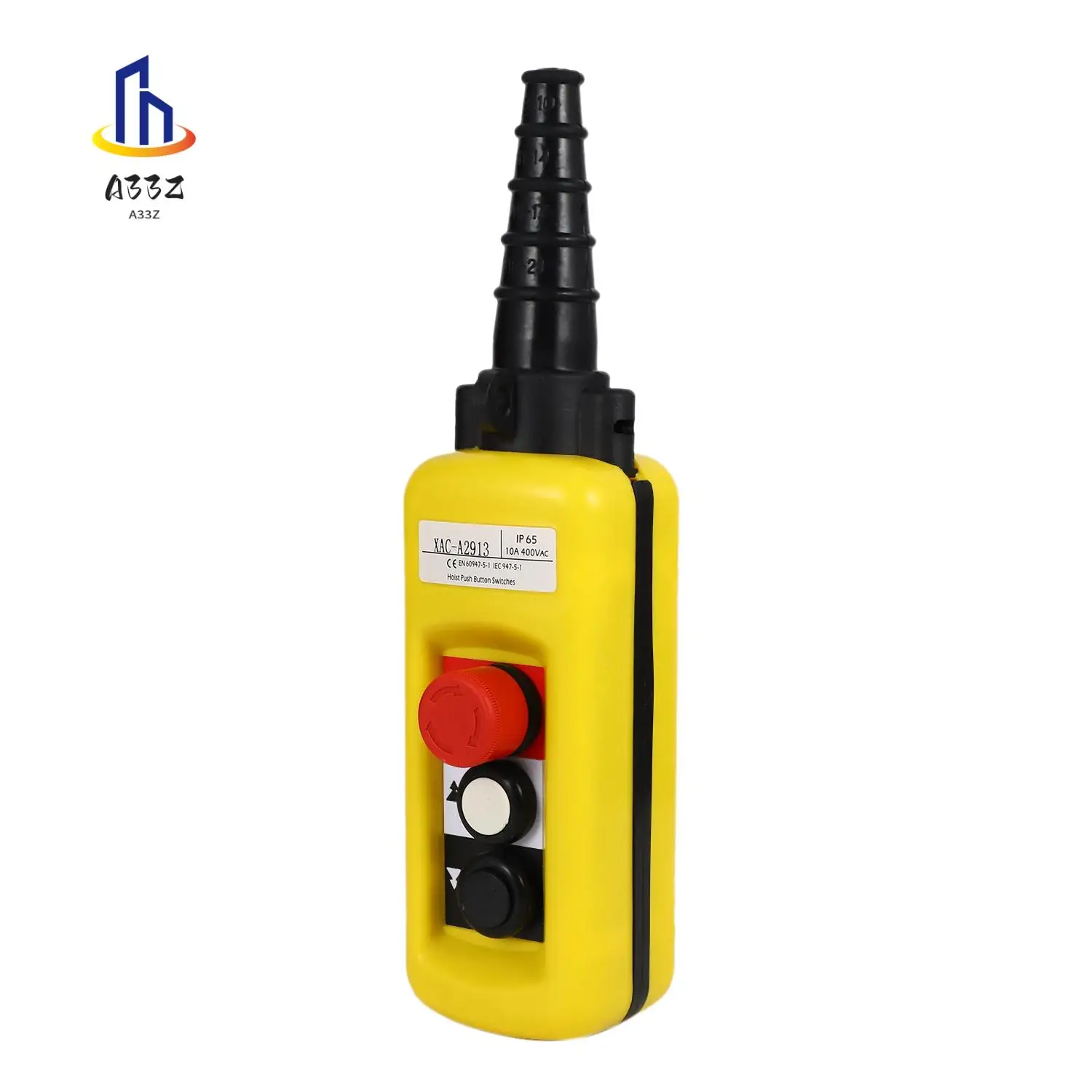 

A33Z-Lift Control Pendant XAC-A2913 Waterproof Handheld Pushbutton Switch With Electric Hoist Handle, 2 Buttons With Two Speed A