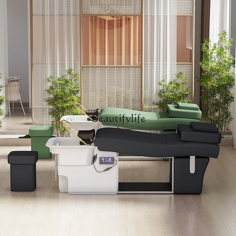 

03.-Hair Salon Thai Massage Water Circulation Fumigation Head Care Shampoo Bed