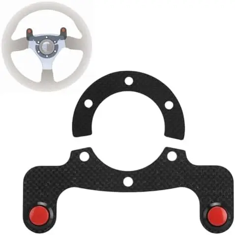 

Carbon Fiber Dual Horn Button Kit for 6-Bolt MOMO/OMP/Nardi/Sparco Wheels