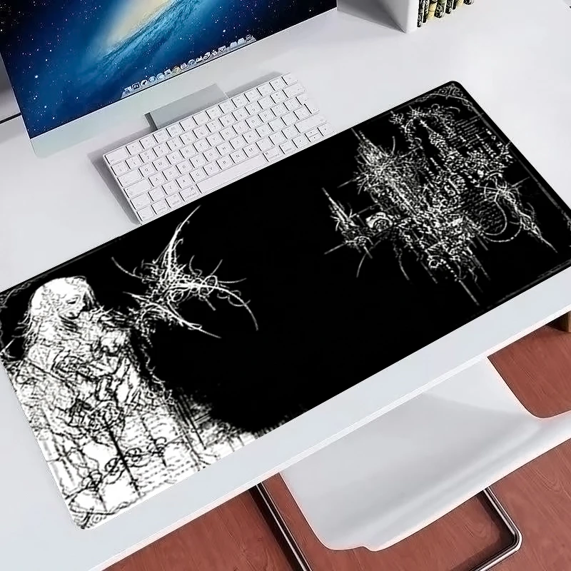 Cool Mouse Pad E-sports Gaming Accessories alfombrilla Computer Mouse Mat Black Desk Mat Gothic style Keyboard Pad Game Mousepad