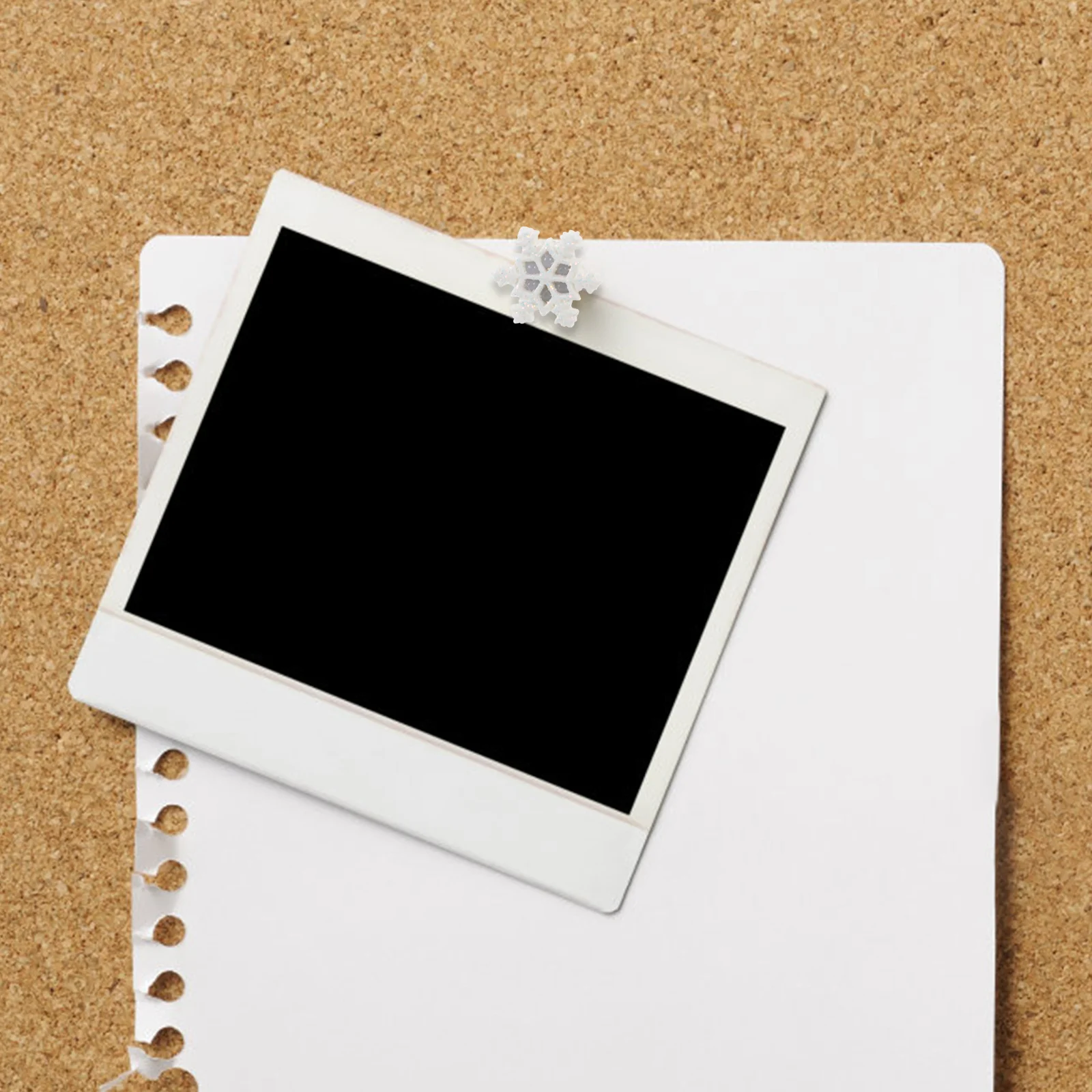 

30pcs Snowflake Shaped Push Pin Resin Thumb Tacks For Bulletin Board Cork Strip Map Marker Photo Wall Decor Office School Supply