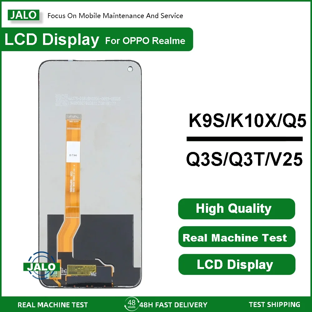 

JALO Mobile Phone LCD Screens For OPPO K9S K10X K10 Vibrant Realme Q3S Q3T V25 LCD Display Touch Screen LCD Panel Replacement
