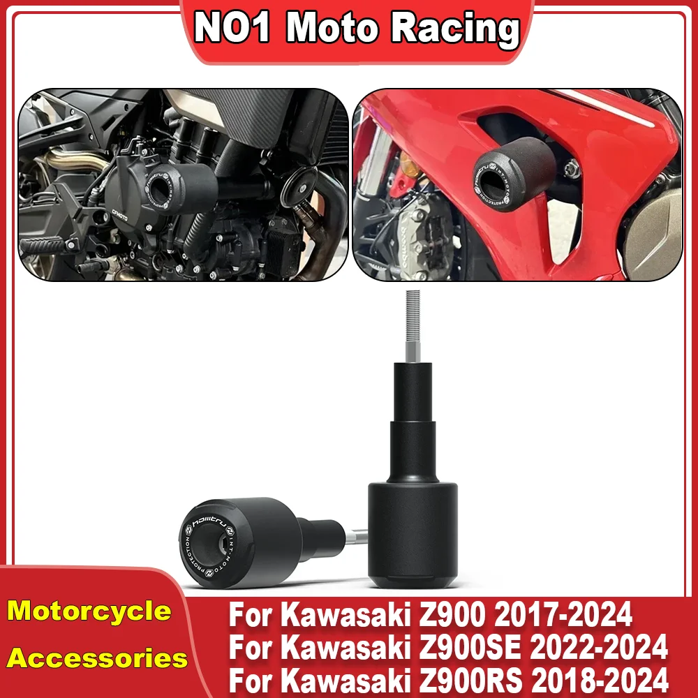 

Слайдеры рамы мотоцикла, защита от столкновений для Kawasaki Z900 2017-2024 Z900SE 2022-2024 Z900RS 2018-2024