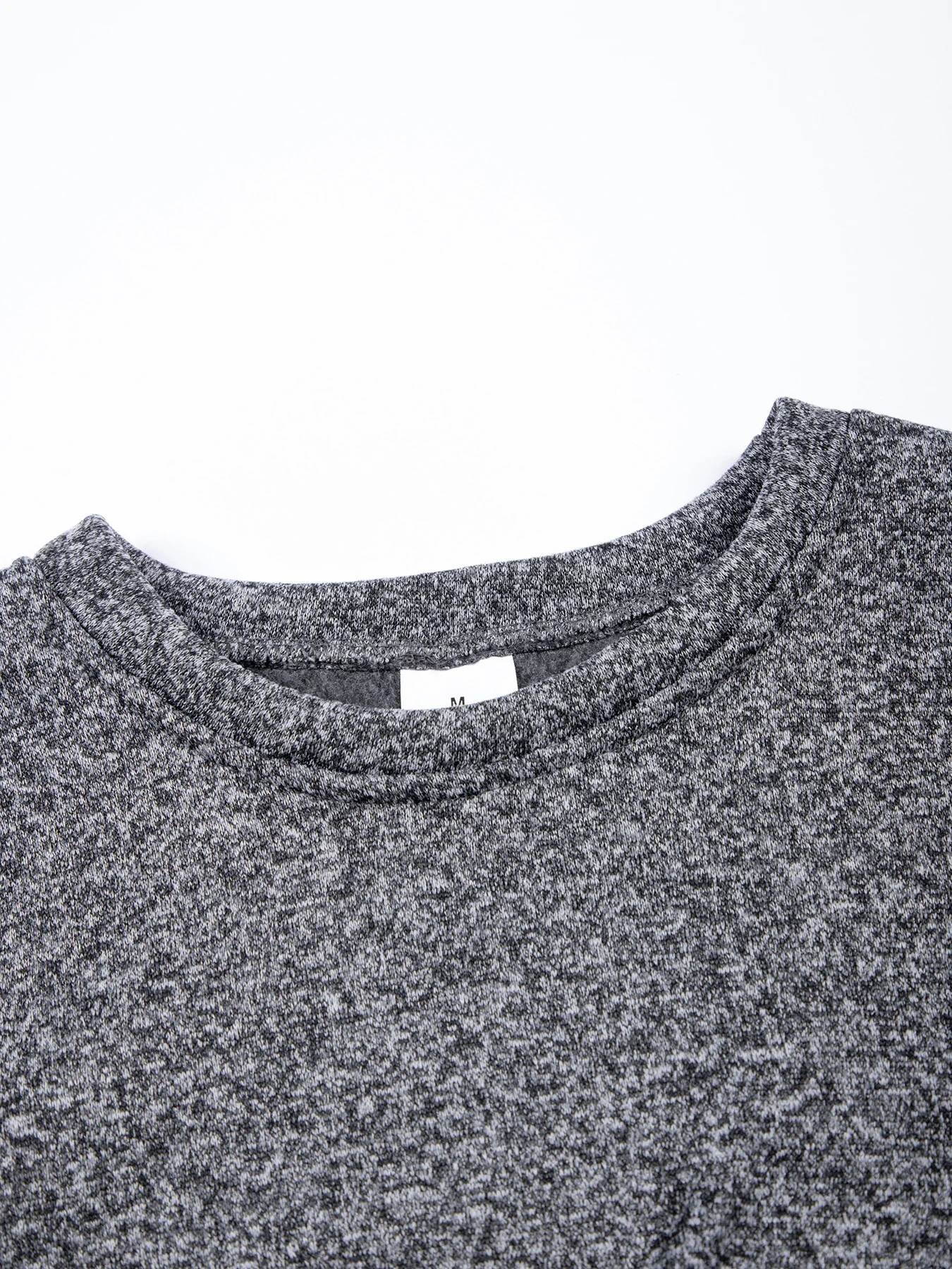 New Mens Round Neck Sweatshirt Solid Color Loose Casual Pullover Men Fashion Warm Long Sleeve Hoodies Men Clothing