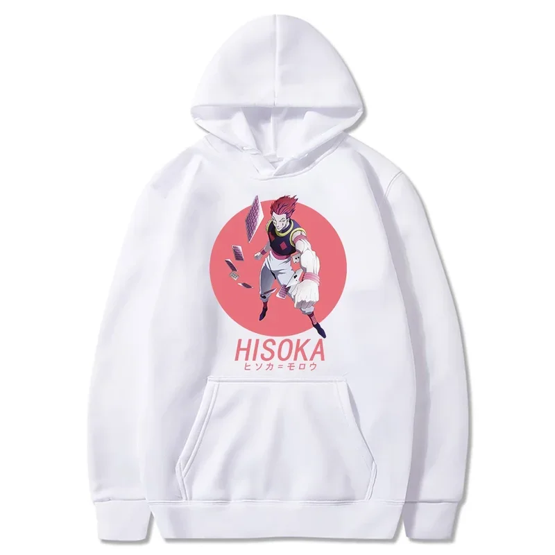 HISOKA MOROW Hoodies Japanese Anime Hunter X Hunter Printing Men's Hooded Sweatshirt Women Autumn Sweatshirt Casual Cool Clothes