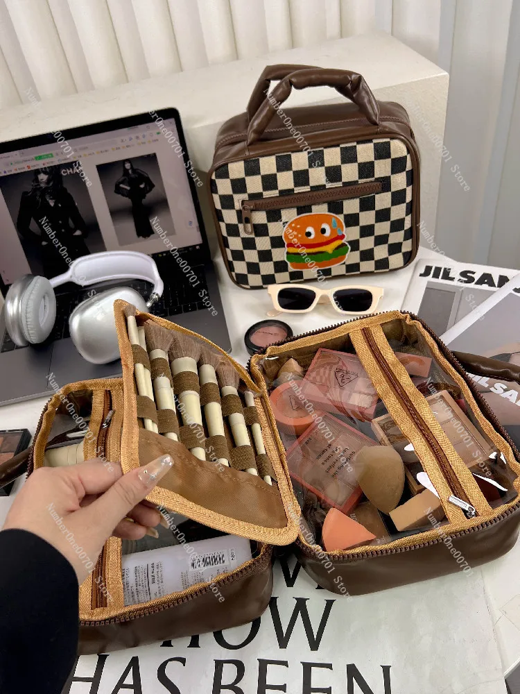 

Портативная дорожная сумка для хранения косметики большой емкости, сумка для туалетных принадлежностей