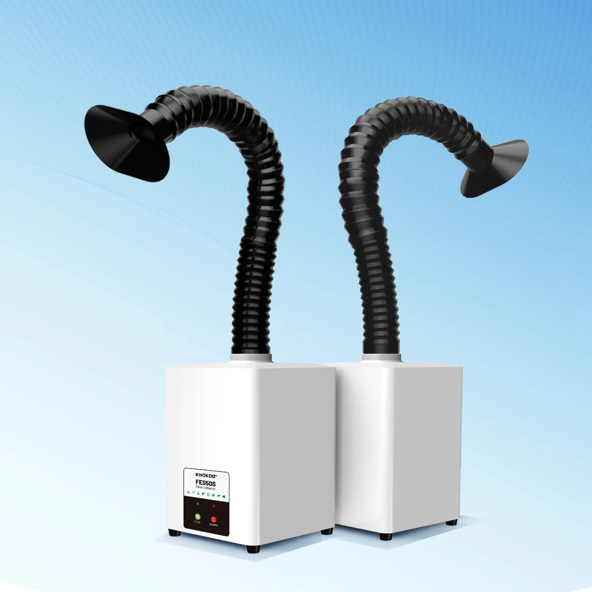 KNOKOO FES50S Desktop Soldering Fume Extractor, Smoke Absorber for Soldering Iron, Filter Purifier for Workstation