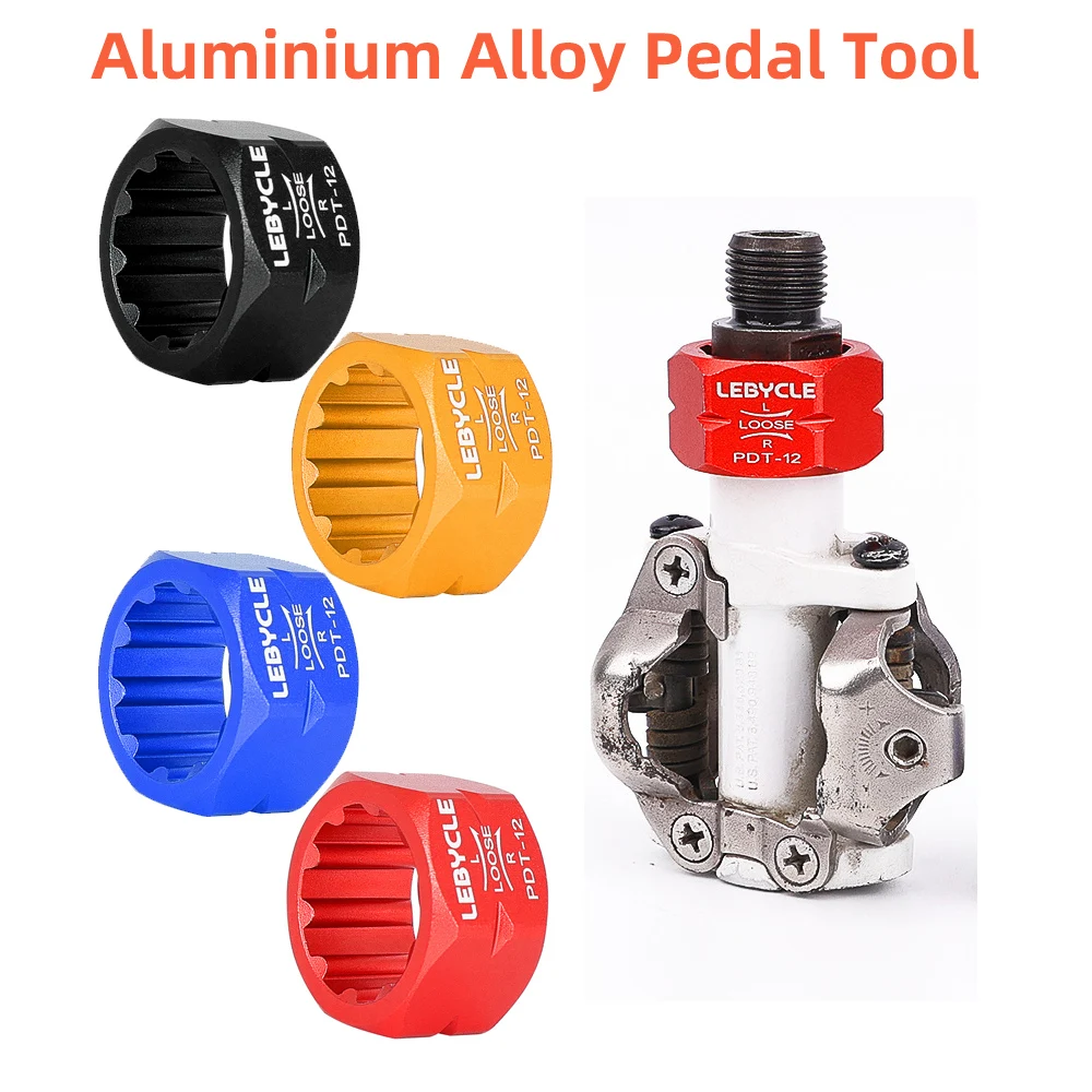 MTB Bicycle Pedal Axle Spindle Removal Tool Aluminum Alloy Bike Lock Bolt Pedal Disassembly Tool For Shimano Cycling Accessories