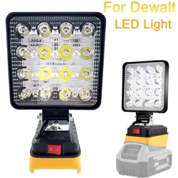 LED Work Light for Dewalt 18v 20V Lithium Battery Cordless Portable Flashlights Job Site Flood Light for Emergencies Camping