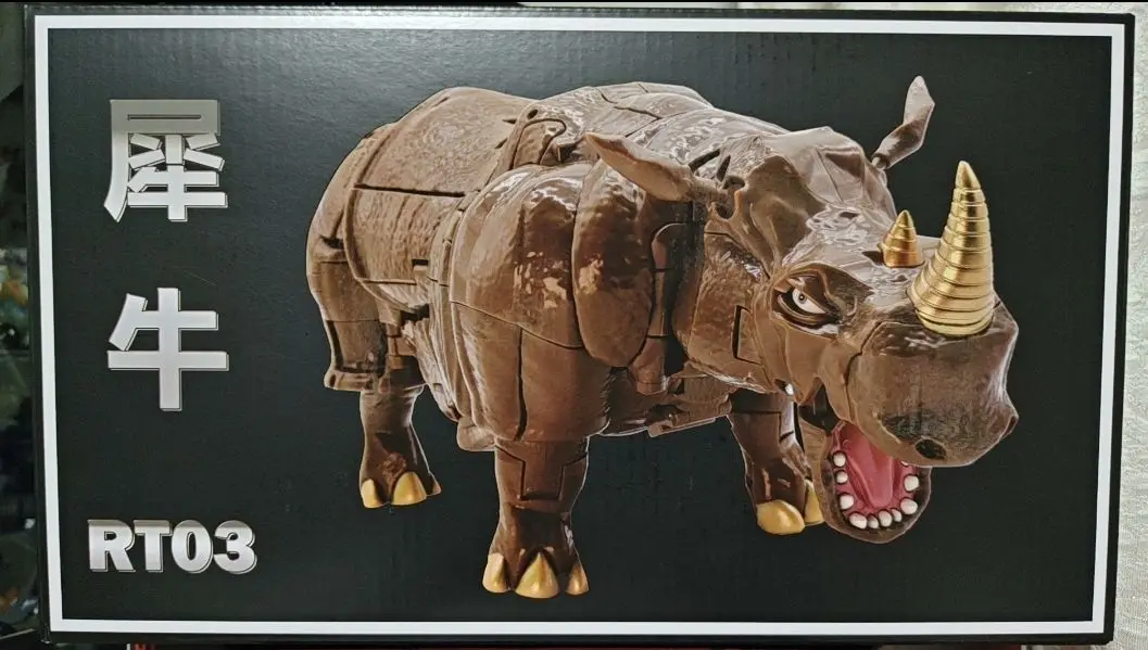 Em estoque transformando brinquedos obra-prima ko MP-59 rinocerontex ko mp59 figuras de ação brinquedo presente coleção hobby rt03