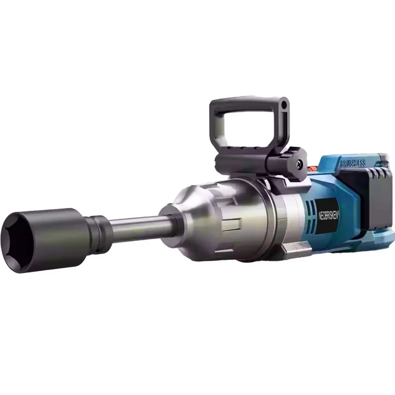 NEOBRISKEN 1 นิ้วแบบพกพาไร้สายแบตเตอรี่ลิเธียมประแจผลกระทบ Heavy-Duty ประแจไฟฟ้า DIY อุตสาหกรรม Brushless