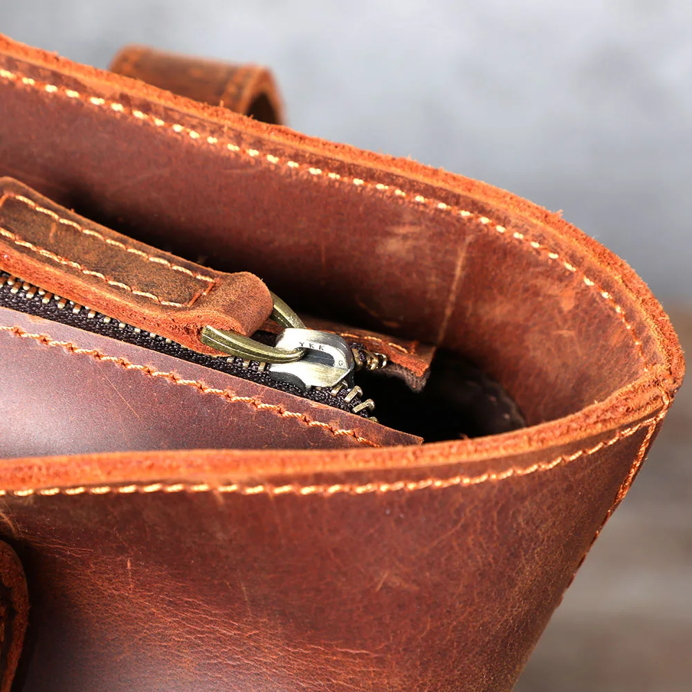 S.WORKER Vintage-Aktentasche aus hochwertigem Leder für Herren, Business-Handtasche, Laptoptasche, Unisex-Einkaufstasche mit großem Fassungsvermögen – Detail 18