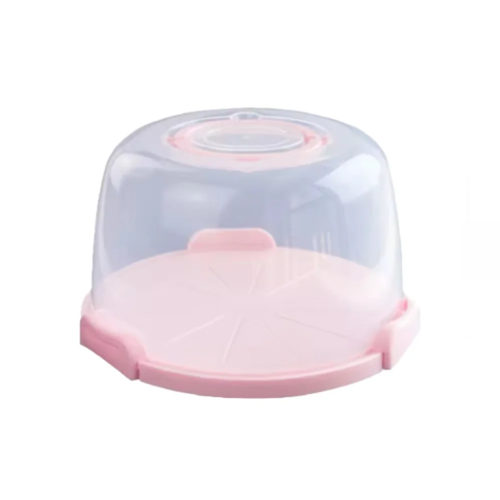 Cake Box Constructed from Food-Safe PP Plastic with Foldable Handle 17.5cm Height and Reliable Clasp for Daily Bakery Use
