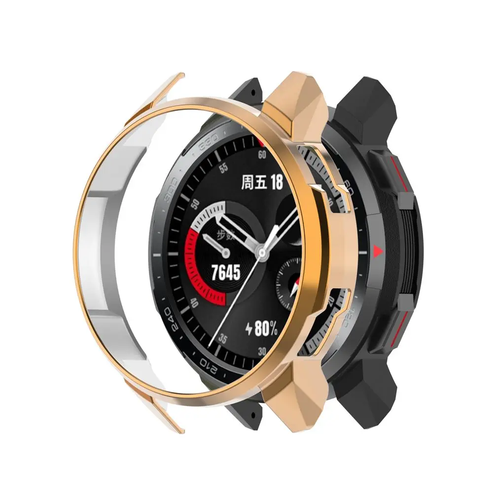 อุปกรณ์เสริมกรอบกันชนเปลือกป้องกันอุปกรณ์ป้องกันฝาครอบ casing PC สำหรับนาฬิกา Honor Watch GS Pro
