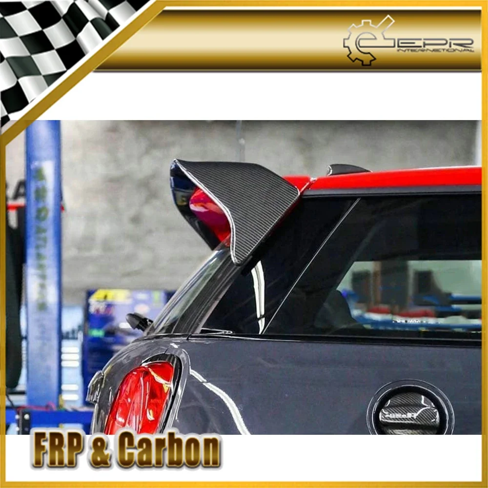 For F56 Mini Cooper S DAG Style Carbon Fiber Rear Wing Roof Spoiler (Base is Glass Fiber ) 2PCS