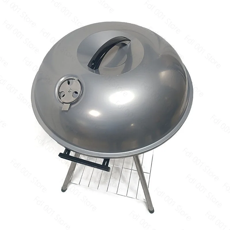 Elevated silver American apple stove outdoor camping stew grill grill stove with wheels removable portable