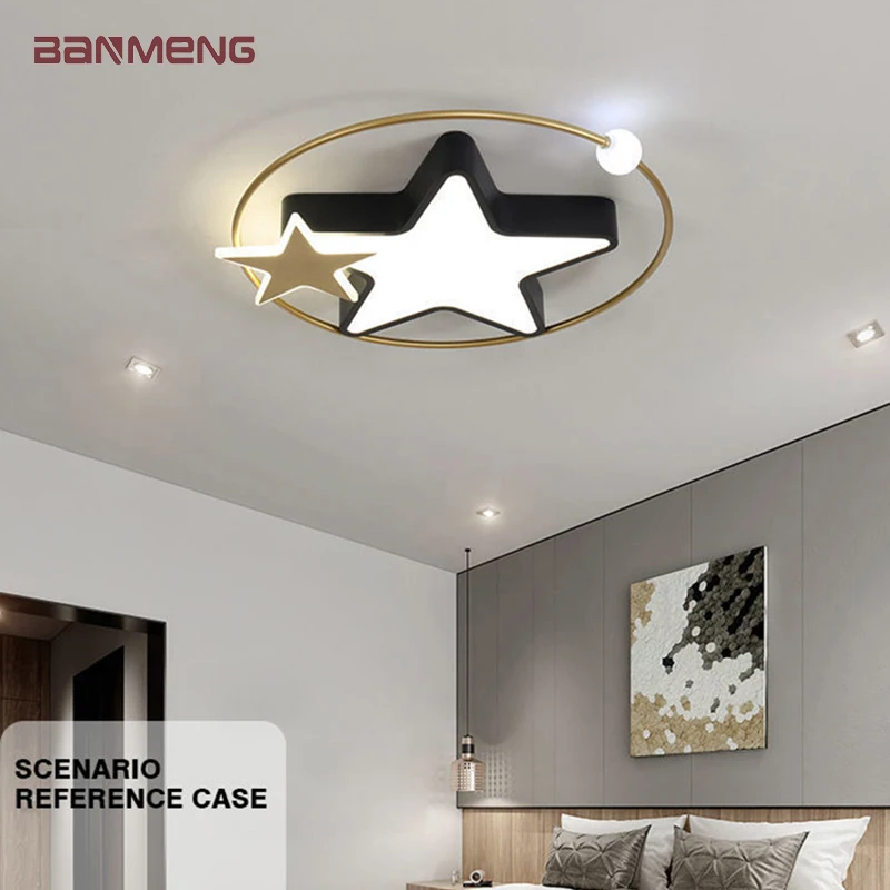 

LED ceiling lamp modern Nordic ceiling light 40W 50W 65W star moon model indoor lighting home decor for living room bedroom