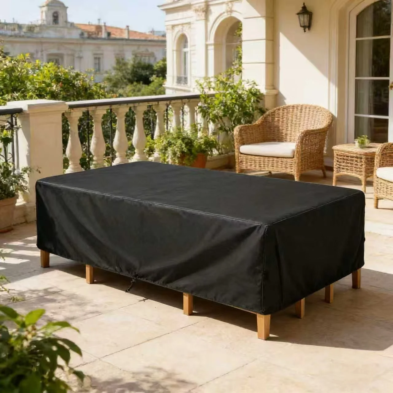 Multi-size Outdoor Garden Patio Furniture Covers, 210D Fabric, Drawstring Closure, Suitable for Outdoor Garden Furniture Covers