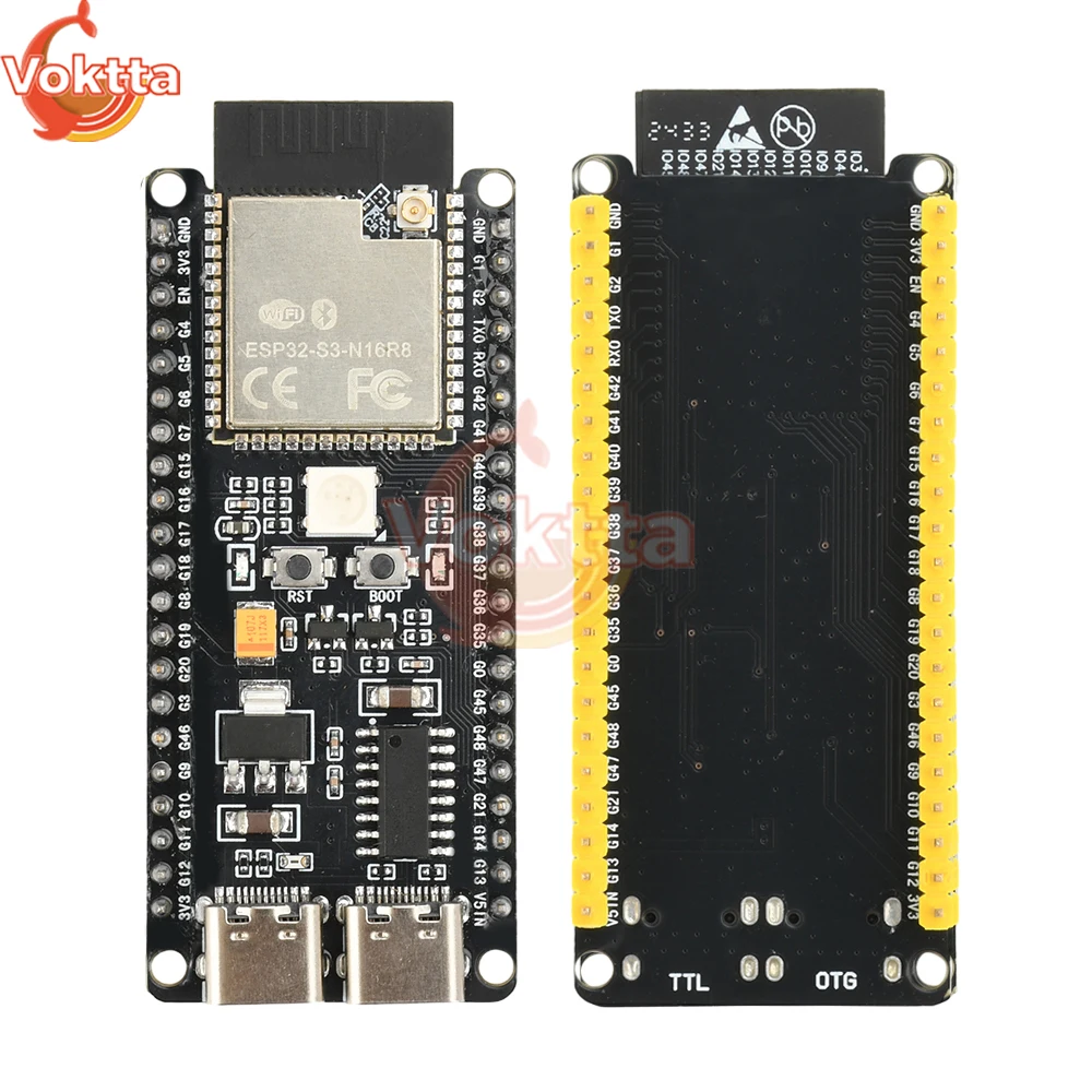 Scheda di programmazione scheda di sviluppo ESP32-S3 N16R8 Xiaozhi AI macchina per chat vocale intelligente con kit combinato OLED da 0,91 pollici