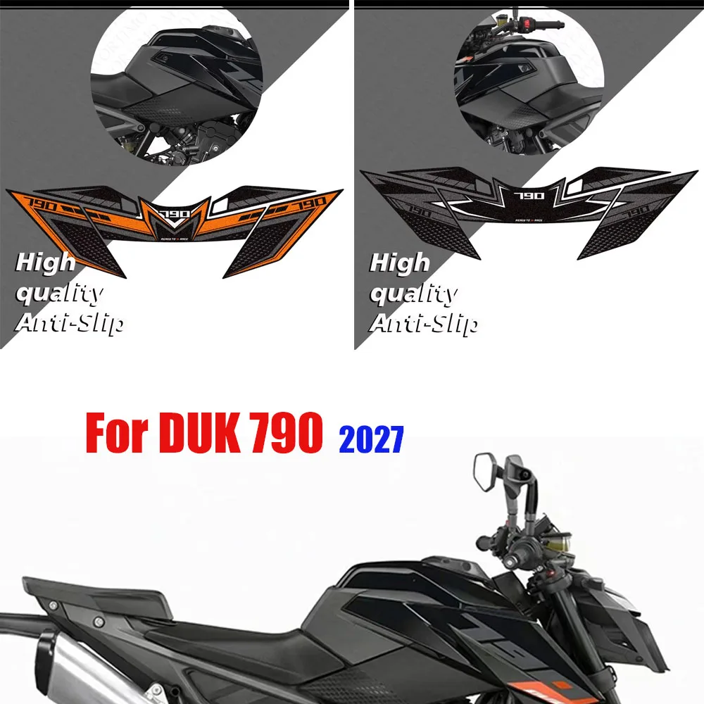 Motorcycle Anti-Slip Tank Pad TankPad Stickers Decals For 790 Duk 2027 Knee Grip Fuel Tank Protection Parts