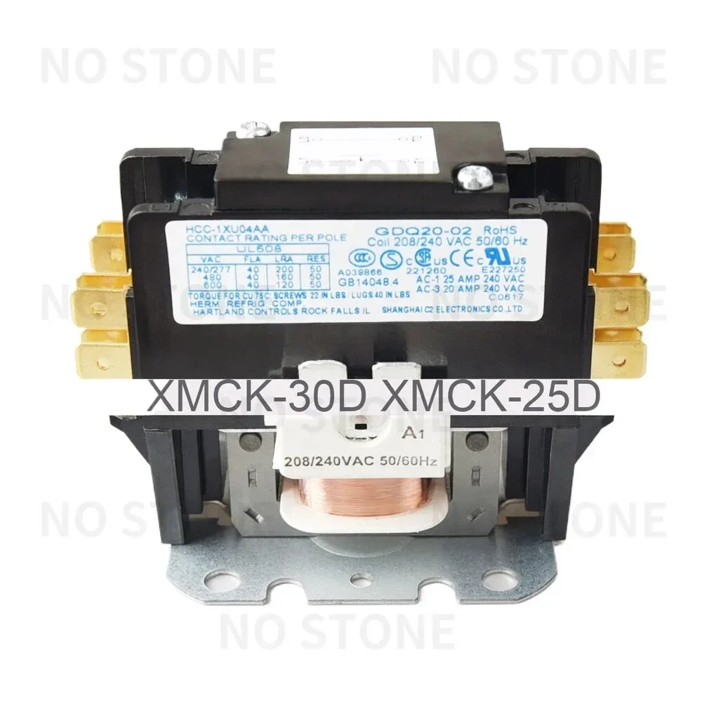 1PC Replacement XMCK-30D XMCK-25D 208-240V Single Phase Bus Bar AC Contactor