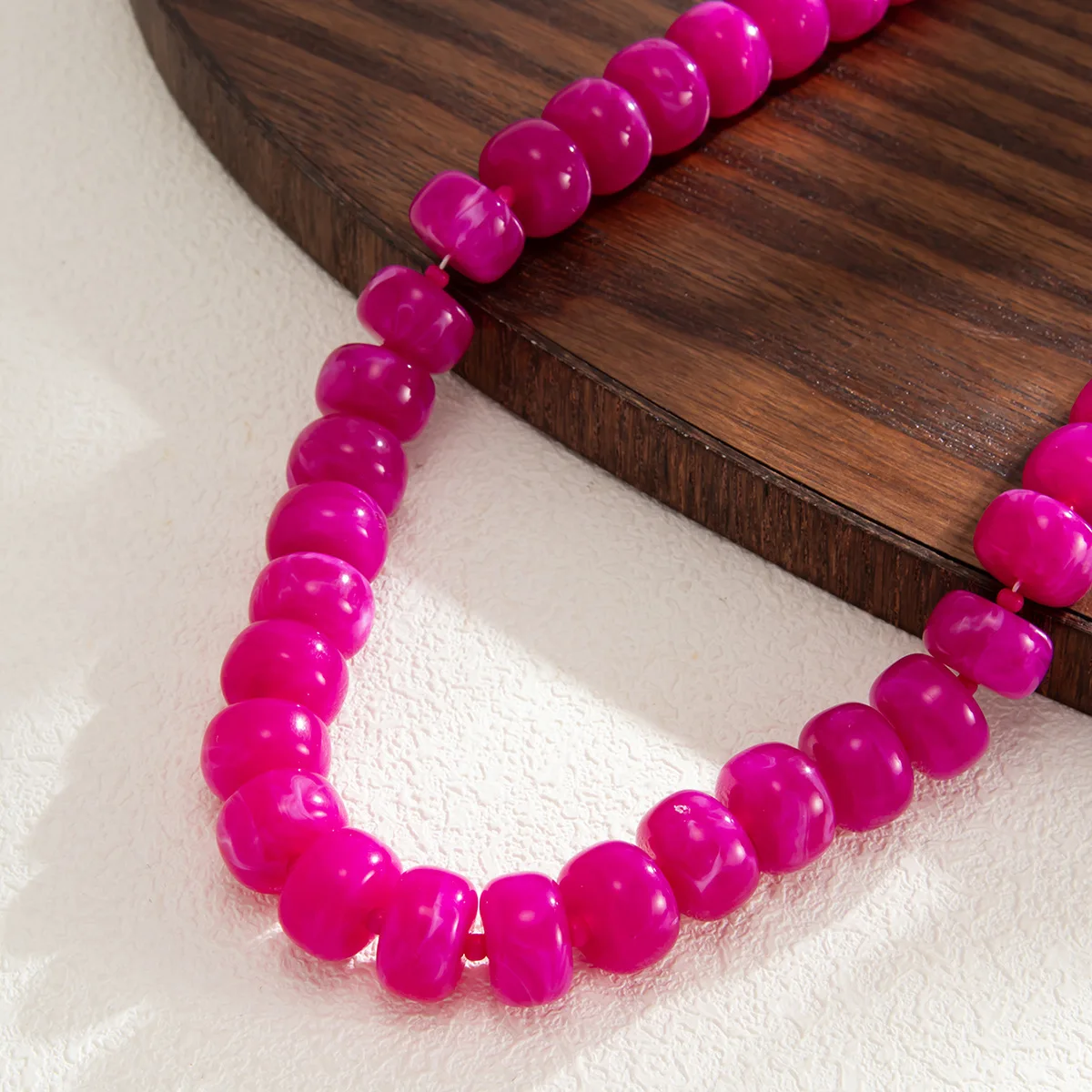 Colar choker boêmio de contas coloridas em 14 cores - foto 29