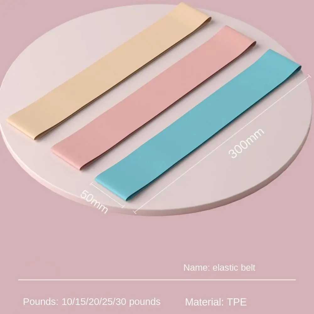 

Yoga Training Yoga Elastic Band Rubber Assist Band Fitness Resistance Bands Solid Color Muscle Stretching Pull Up Band Adult