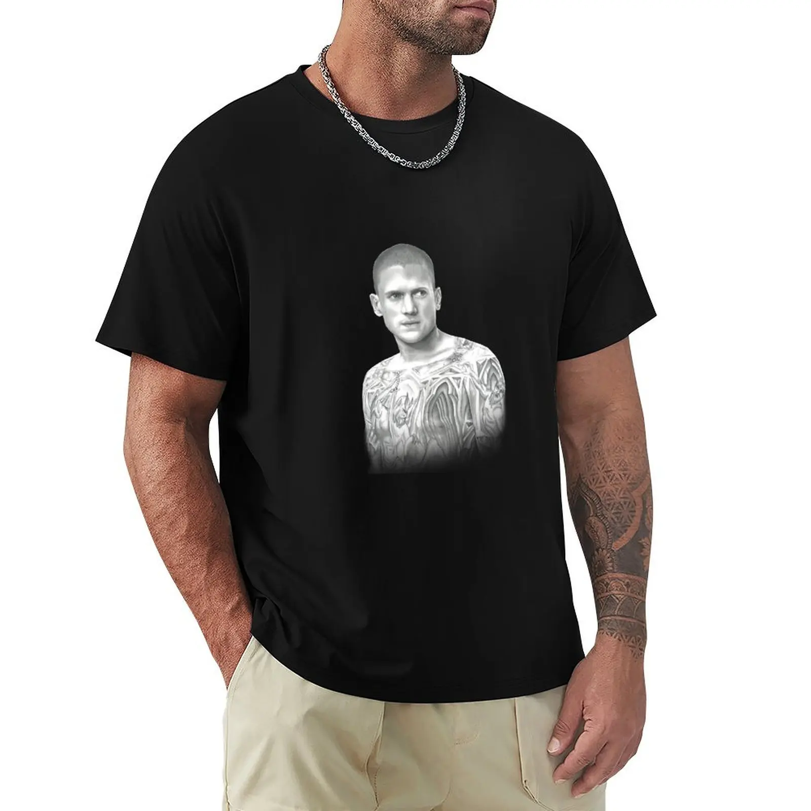 Michael Scofield, Prison Break fan-art T-Shirt Breathable Workout Short Sleeve Top