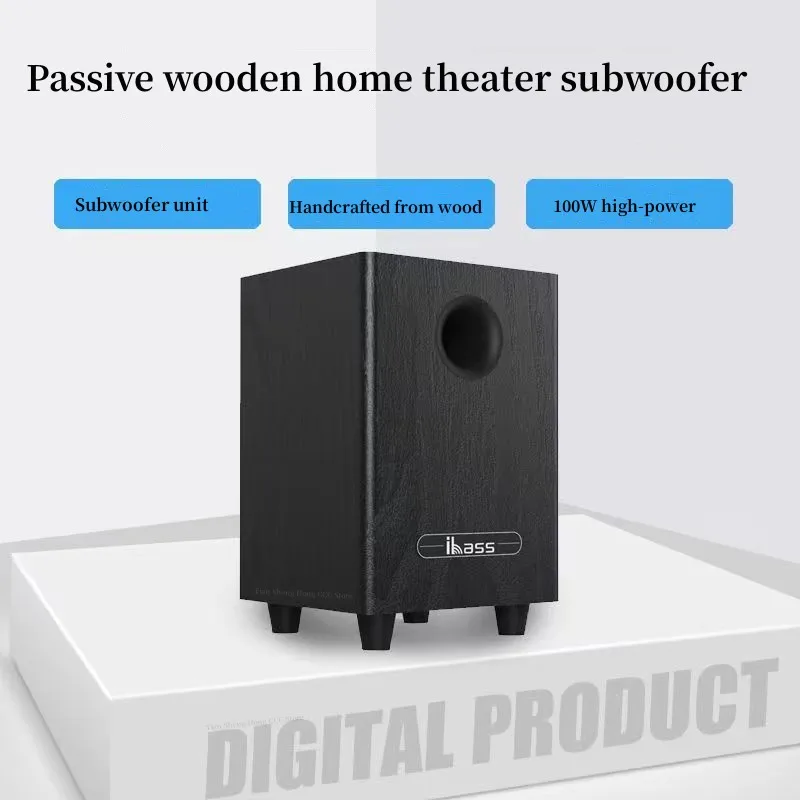 Ibass 100W High-Power 6.5 Inch Passive Subwoofer Home Theater Amplifier Echo Wall Bass Output Sound System