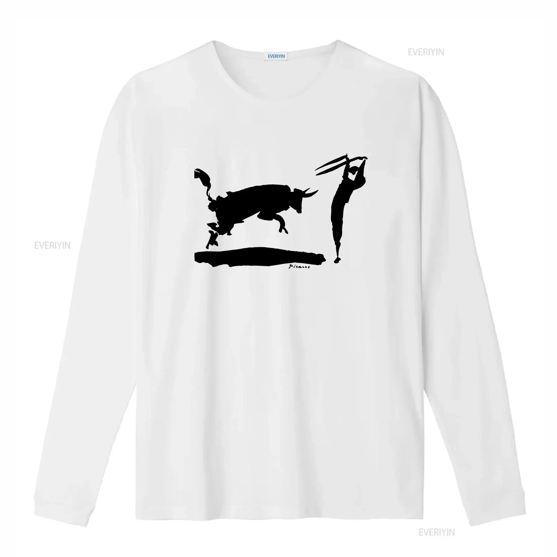 Pablo Picasso Bullfight 1960 T Shirt Men's and Women's Sizes bc 291 vintage Washed homme Top For Everyday Wear Comfortable