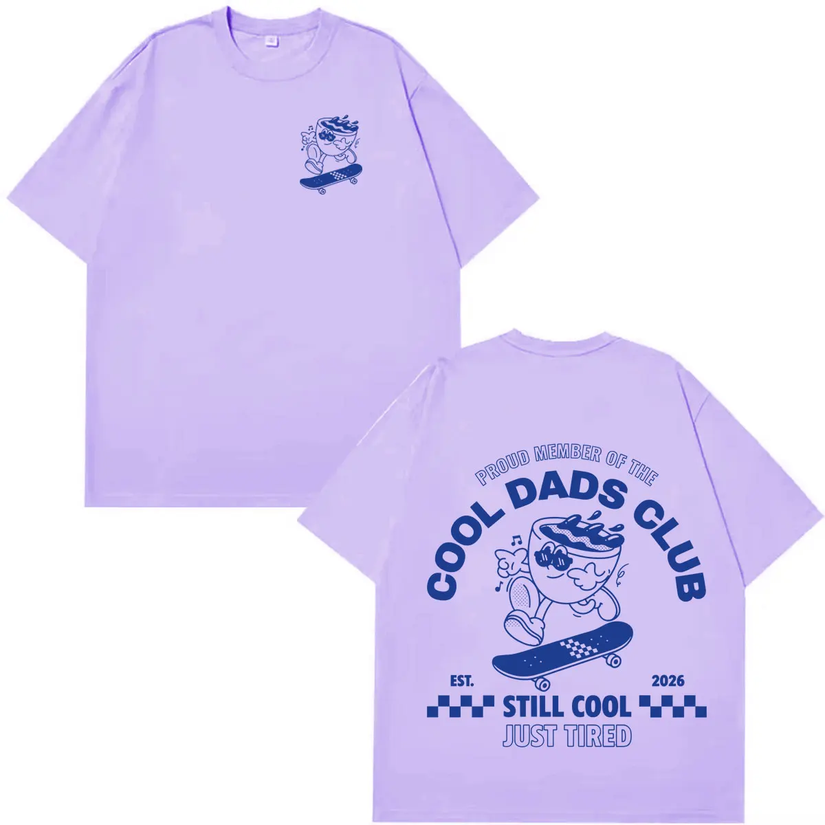 Cool Dads Club Kaffee-Meme 2026 Pop T-Shirt für Männer und Frauen Y2K T-Shirt Baumwolle Streetwear Sommer Lässig Übergroßes Kurzarm-T-Shirt – Detail 5
