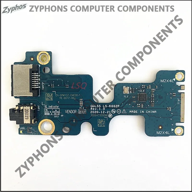 New Dell G15 5510 5511 Internal IO Board Audio Sub Board LS-K662P Replacement Part For Laptop Repair Accessories High Quality