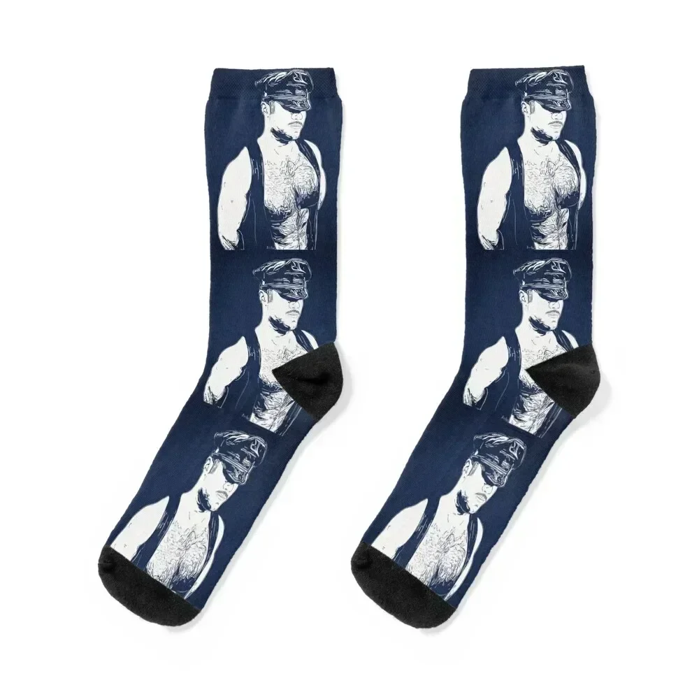 

Leather (Color Block) Socks kawaii compression warm winter with print Men Socks Luxury Brand Women's