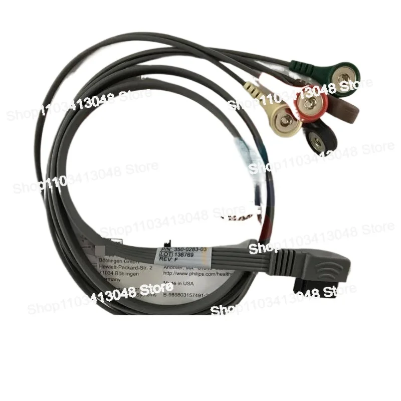 

New DigiTrak XT Patient Cable Medium with WIFI Dynamic ECG Lead Wire, Holter Lead Wire - 989803157491