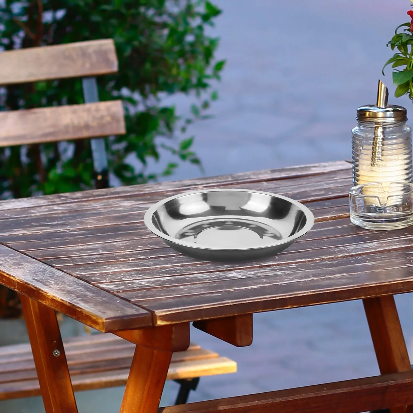 

Stainless Steel Ashtray Outdoor Smoking Receptacle Garbage Can Home Square Bucket Container Metal Holder Lightweight